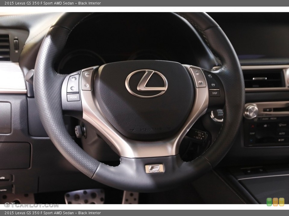 Black Interior Steering Wheel for the 2015 Lexus GS 350 F Sport AWD Sedan #143464415