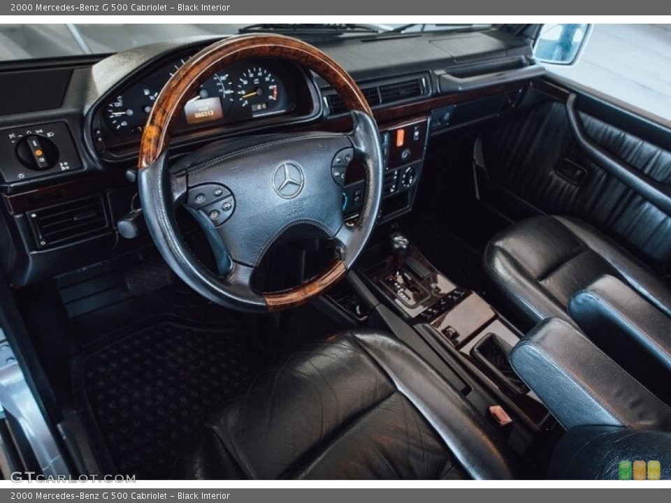 Black Interior Prime Interior for the 2000 Mercedes-Benz G 500 Cabriolet #143465688