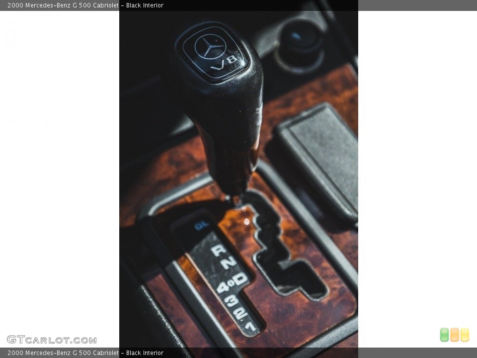 Black Interior Transmission for the 2000 Mercedes-Benz G 500 Cabriolet #143465804