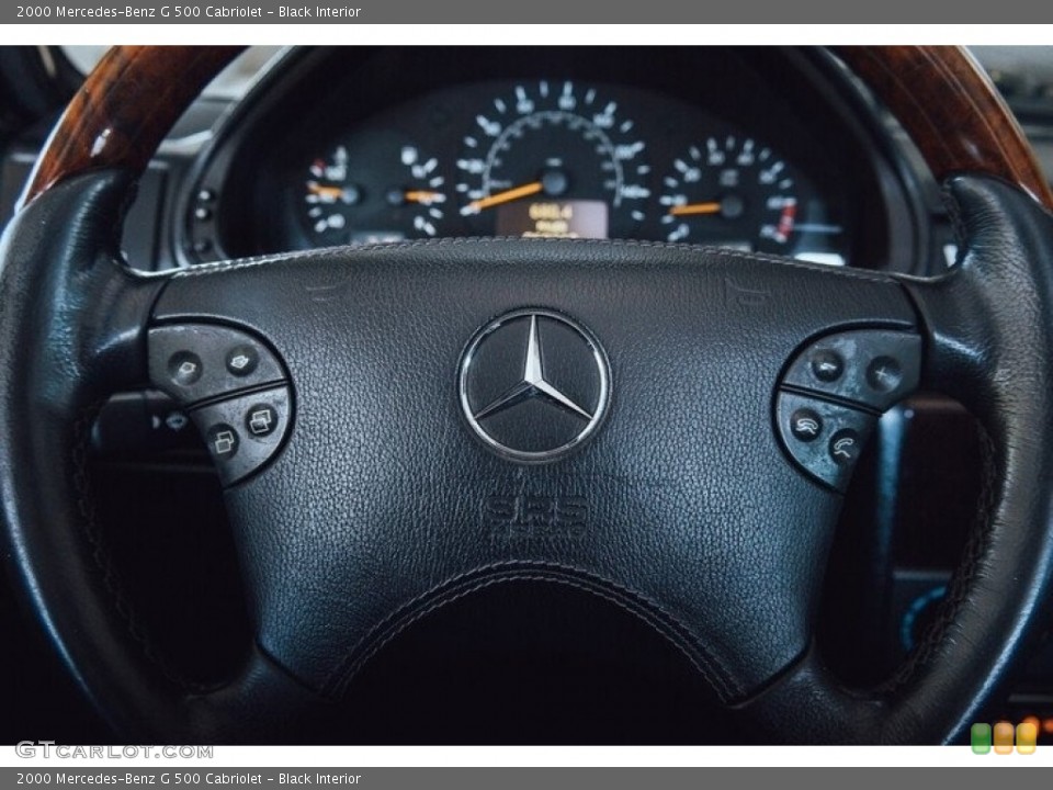 Black Interior Steering Wheel for the 2000 Mercedes-Benz G 500 Cabriolet #143465987