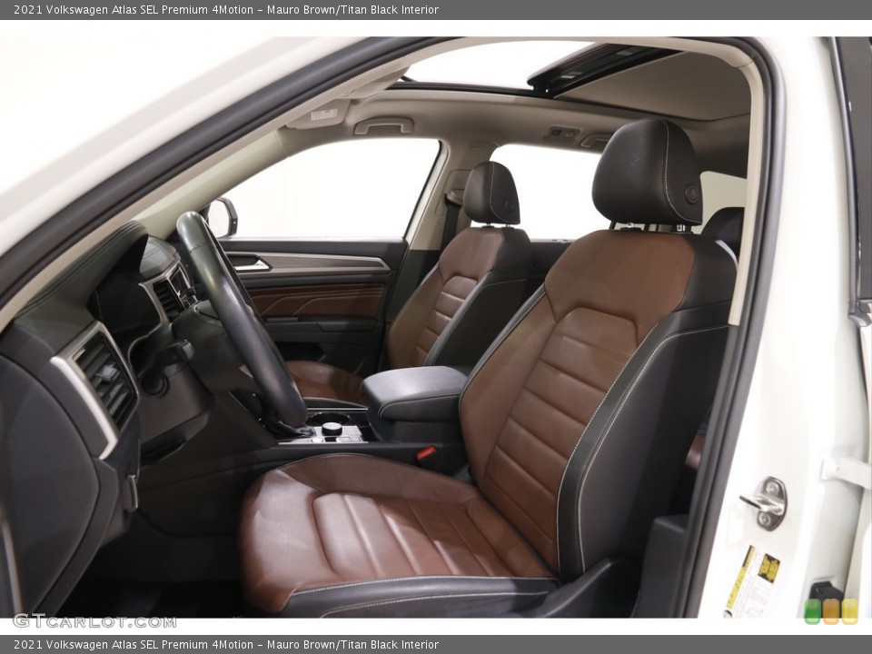 Mauro Brown/Titan Black Interior Photo for the 2021 Volkswagen Atlas SEL Premium 4Motion #143466646