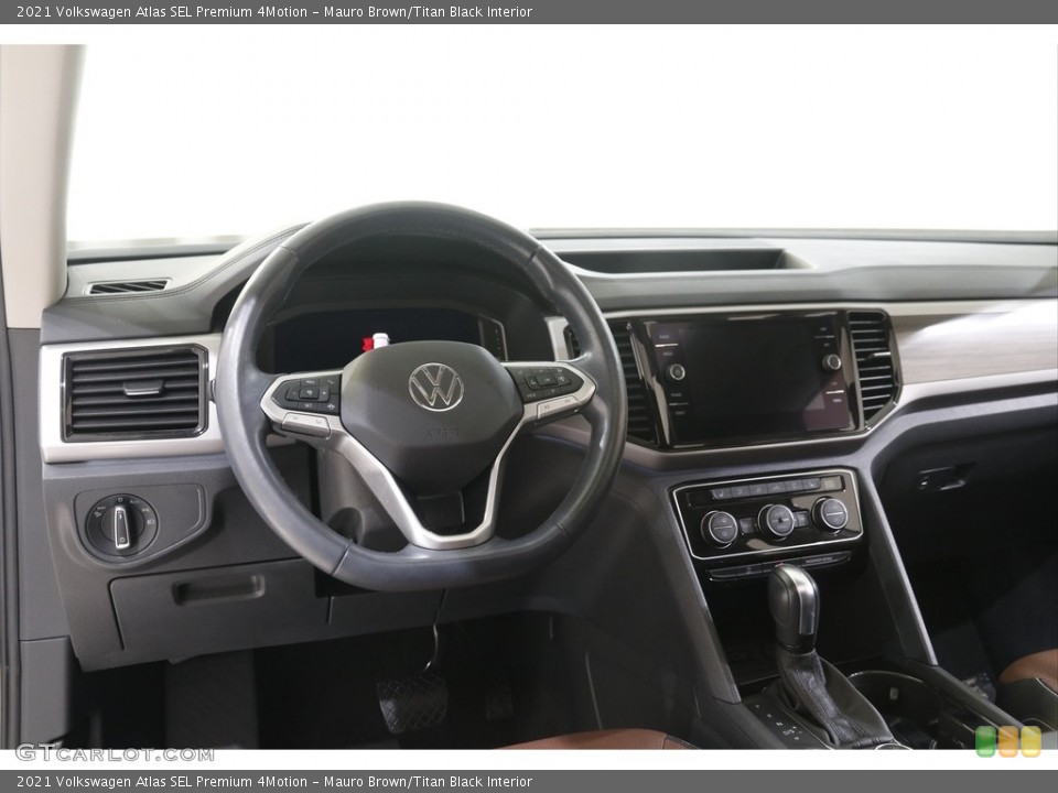 Mauro Brown/Titan Black Interior Dashboard for the 2021 Volkswagen Atlas SEL Premium 4Motion #143466662