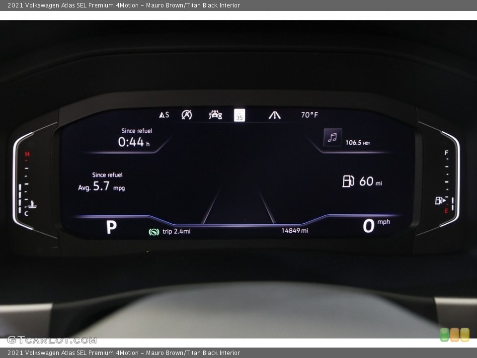 Mauro Brown/Titan Black Interior Gauges for the 2021 Volkswagen Atlas SEL Premium 4Motion #143466686