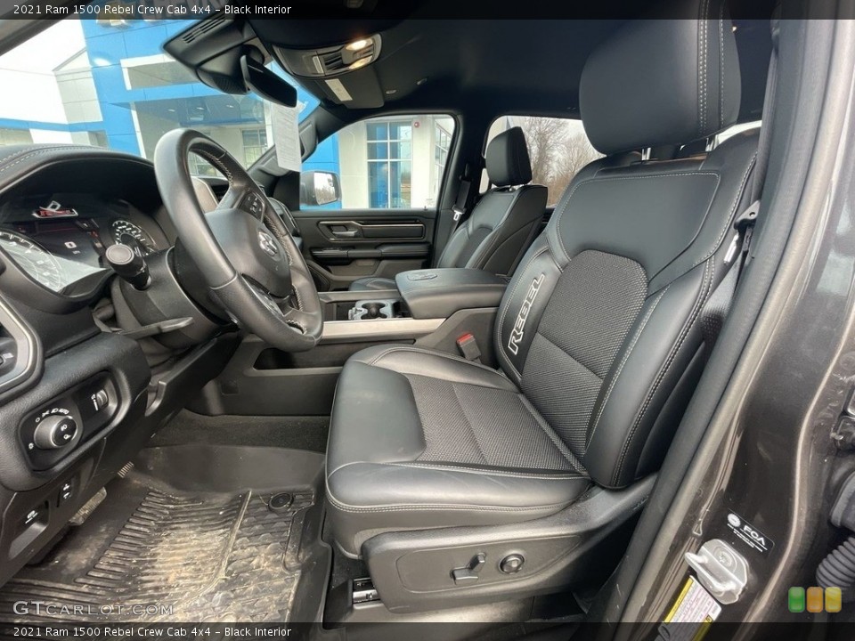 Black Interior Photo for the 2021 Ram 1500 Rebel Crew Cab 4x4 #143466761