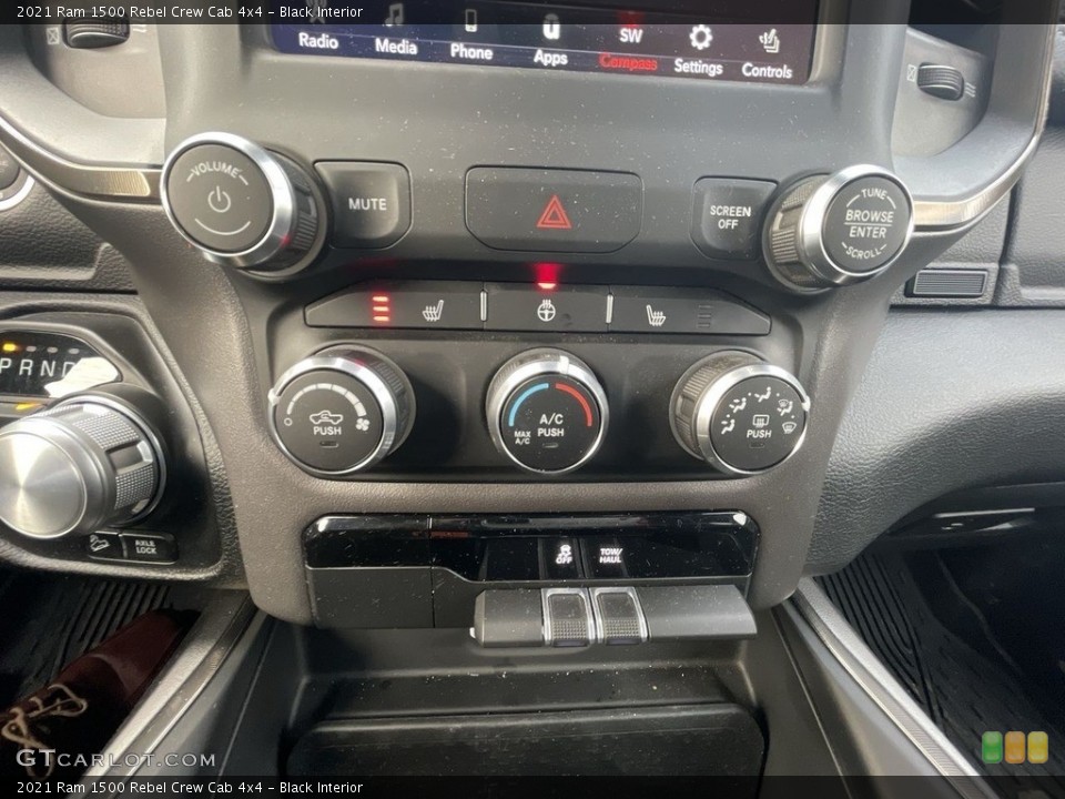 Black Interior Controls for the 2021 Ram 1500 Rebel Crew Cab 4x4 #143466863
