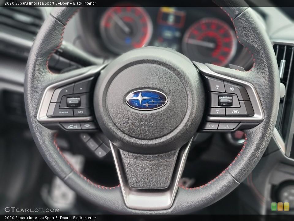 Black Interior Steering Wheel for the 2020 Subaru Impreza Sport 5-Door #143470526