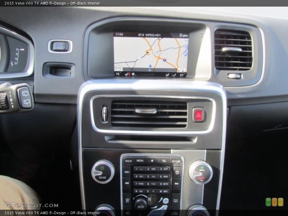Off-Black Interior Controls for the 2015 Volvo V60 T6 AWD R-Design #143470610