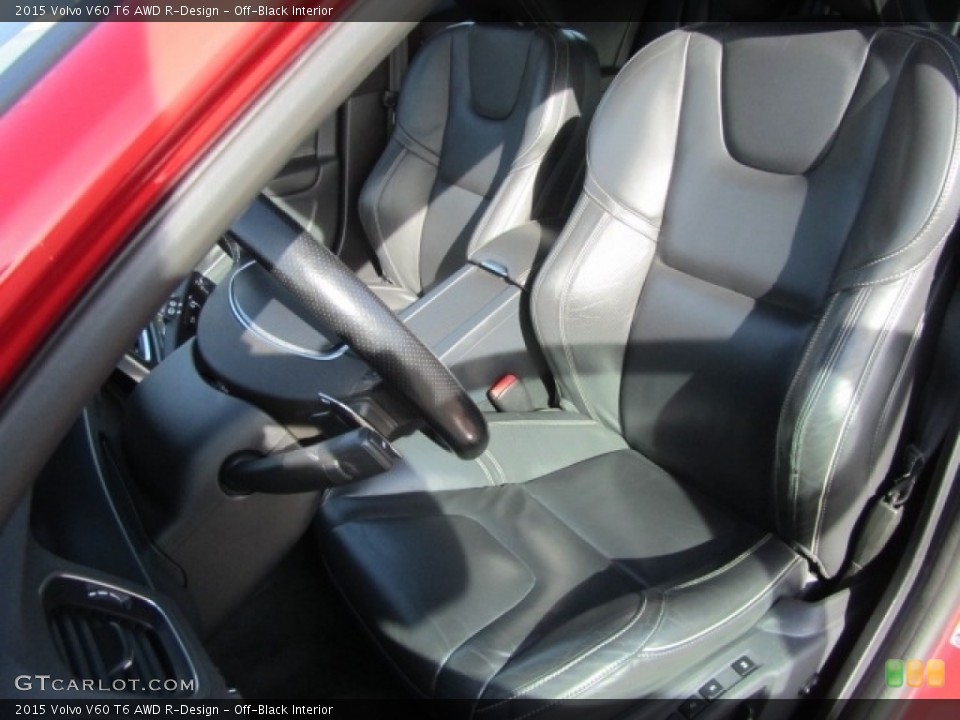 Off-Black Interior Front Seat for the 2015 Volvo V60 T6 AWD R-Design #143470655