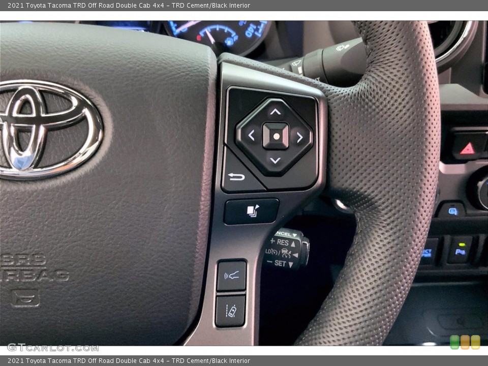 TRD Cement/Black Interior Steering Wheel for the 2021 Toyota Tacoma TRD Off Road Double Cab 4x4 #143471078
