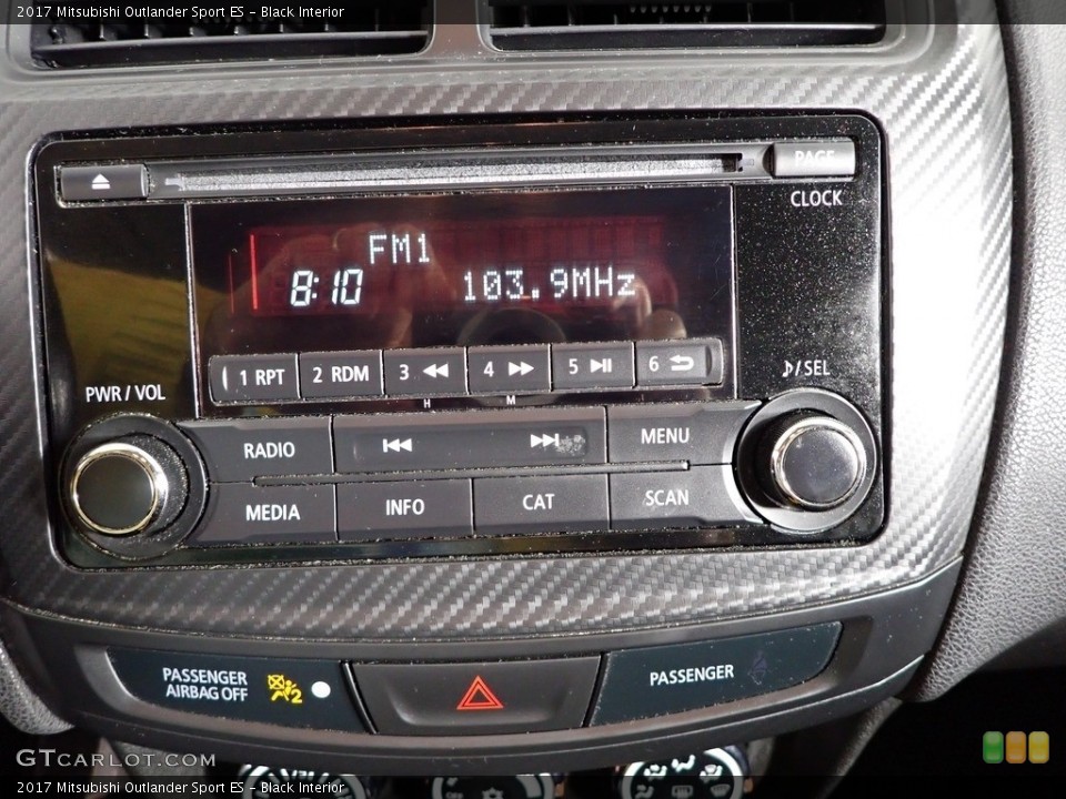 Black Interior Controls for the 2017 Mitsubishi Outlander Sport ES #143474165
