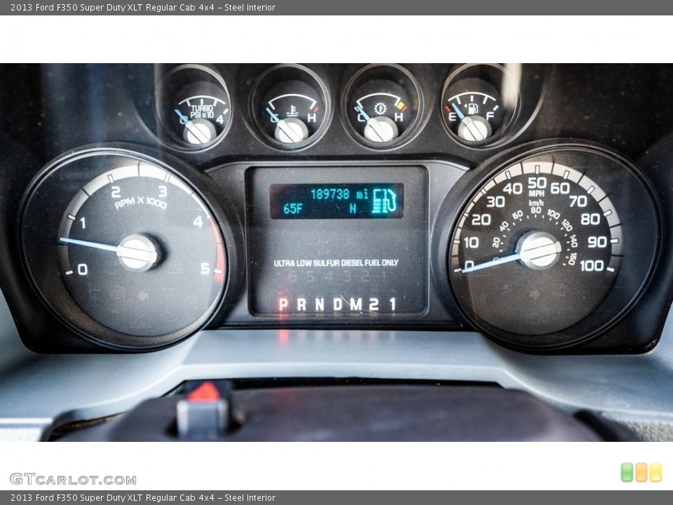 Steel Interior Gauges for the 2013 Ford F350 Super Duty XLT Regular Cab 4x4 #143476679