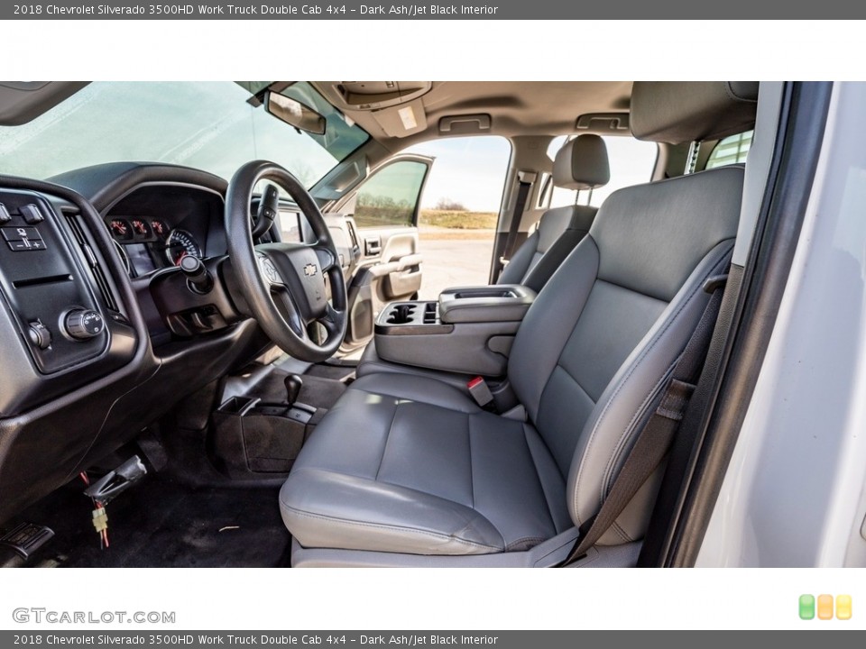 Dark Ash/Jet Black Interior Front Seat for the 2018 Chevrolet Silverado 3500HD Work Truck Double Cab 4x4 #143478191