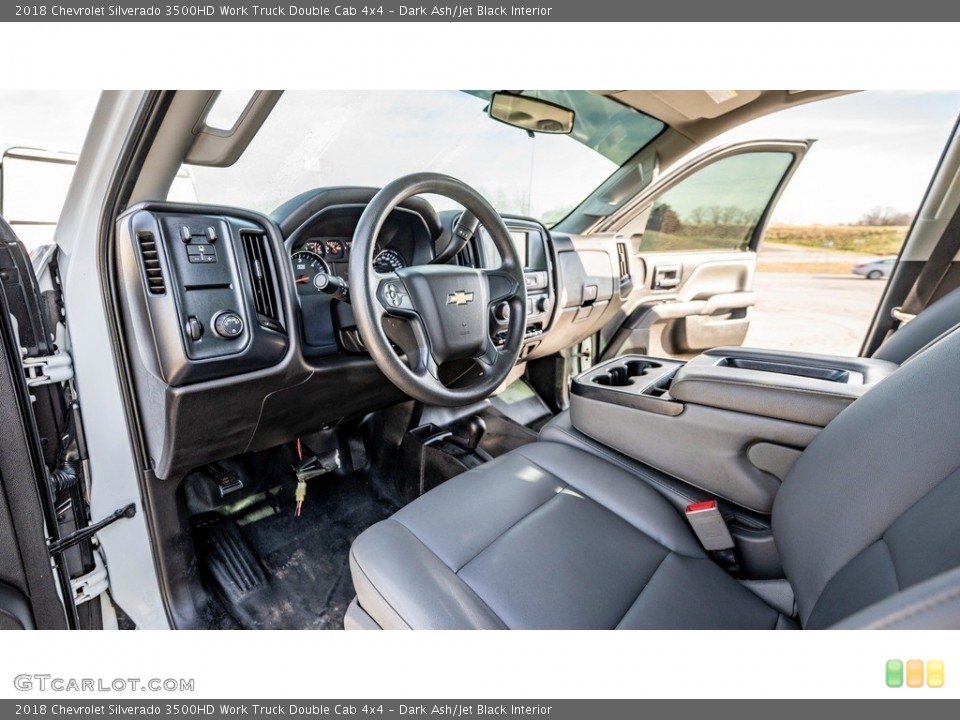 Dark Ash/Jet Black Interior Photo for the 2018 Chevrolet Silverado 3500HD Work Truck Double Cab 4x4 #143478209