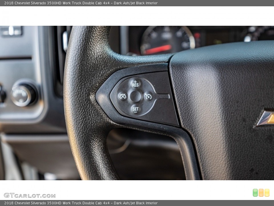 Dark Ash/Jet Black Interior Steering Wheel for the 2018 Chevrolet Silverado 3500HD Work Truck Double Cab 4x4 #143478362
