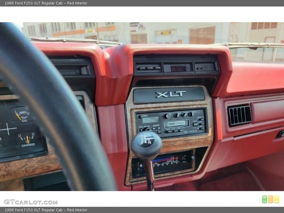 Red Interior Dashboard for the 1986 Ford F150 XLT Regular Cab #143478656