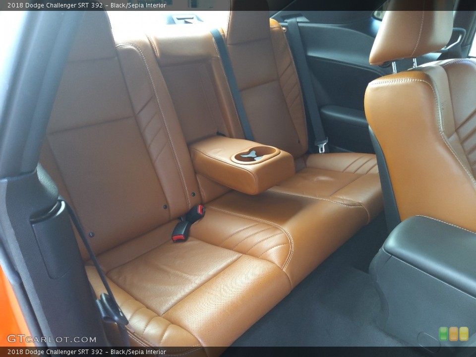 Black/Sepia Interior Rear Seat for the 2018 Dodge Challenger SRT 392 #143480160