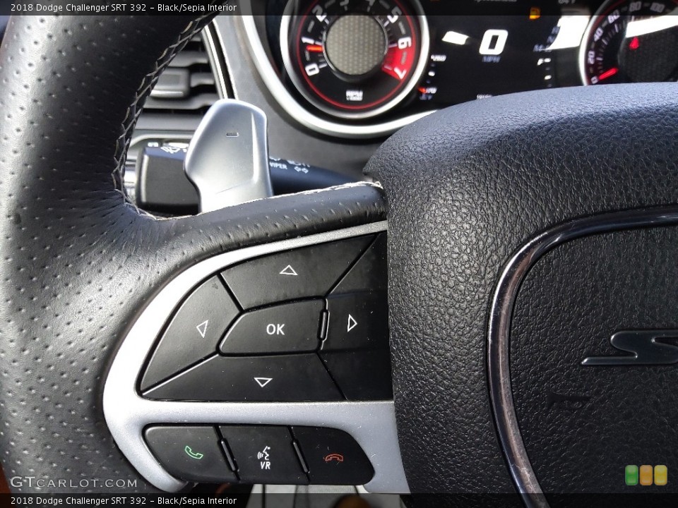 Black/Sepia Interior Steering Wheel for the 2018 Dodge Challenger SRT 392 #143480250
