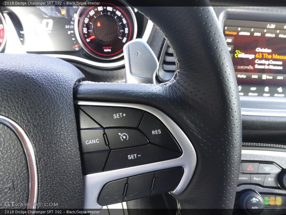 Black/Sepia Interior Steering Wheel for the 2018 Dodge Challenger SRT 392 #143480277