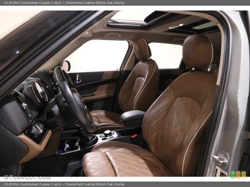 Chesterfield Leather/British Oak Interior Front Seat for the 2018 Mini Countryman Cooper S ALL4 #143480348