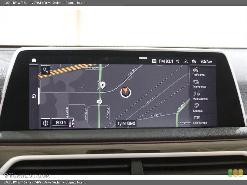 Cognac Interior Navigation for the 2021 BMW 7 Series 740i xDrive Sedan #143480895