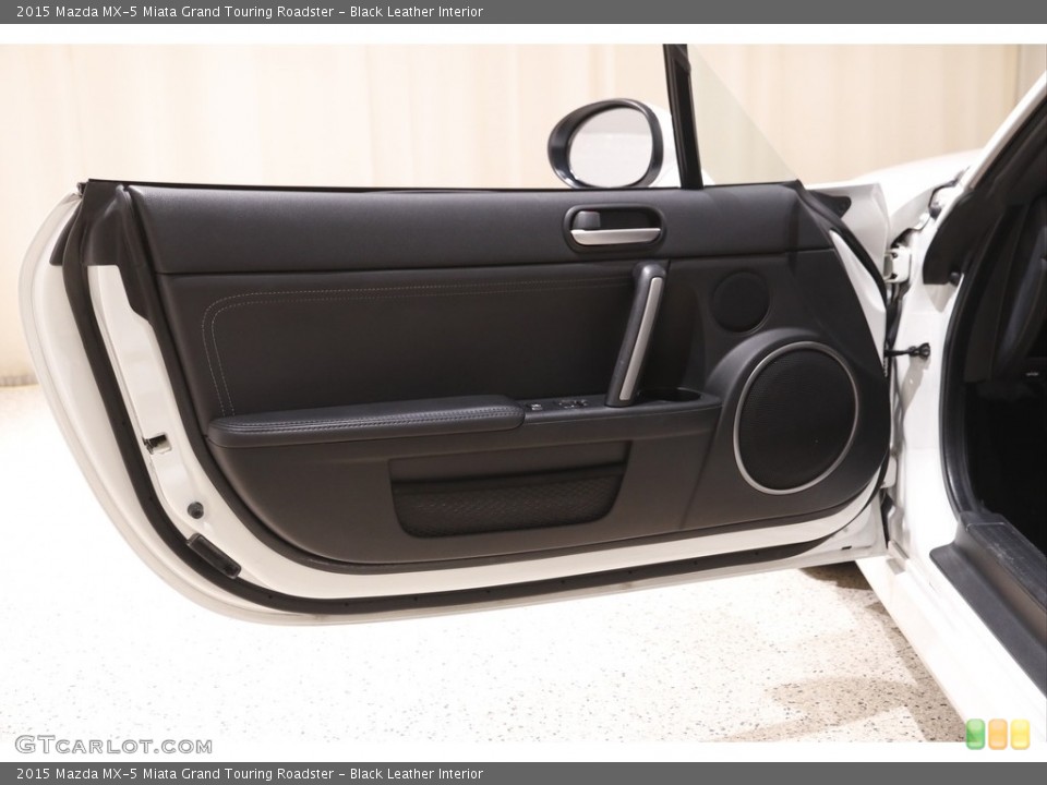 Black Leather Interior Door Panel for the 2015 Mazda MX-5 Miata Grand Touring Roadster #143481885