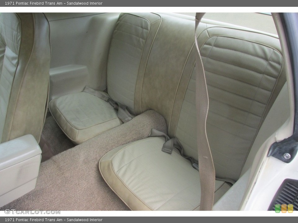 Sandalwood Interior Rear Seat for the 1971 Pontiac Firebird Trans Am #143484284