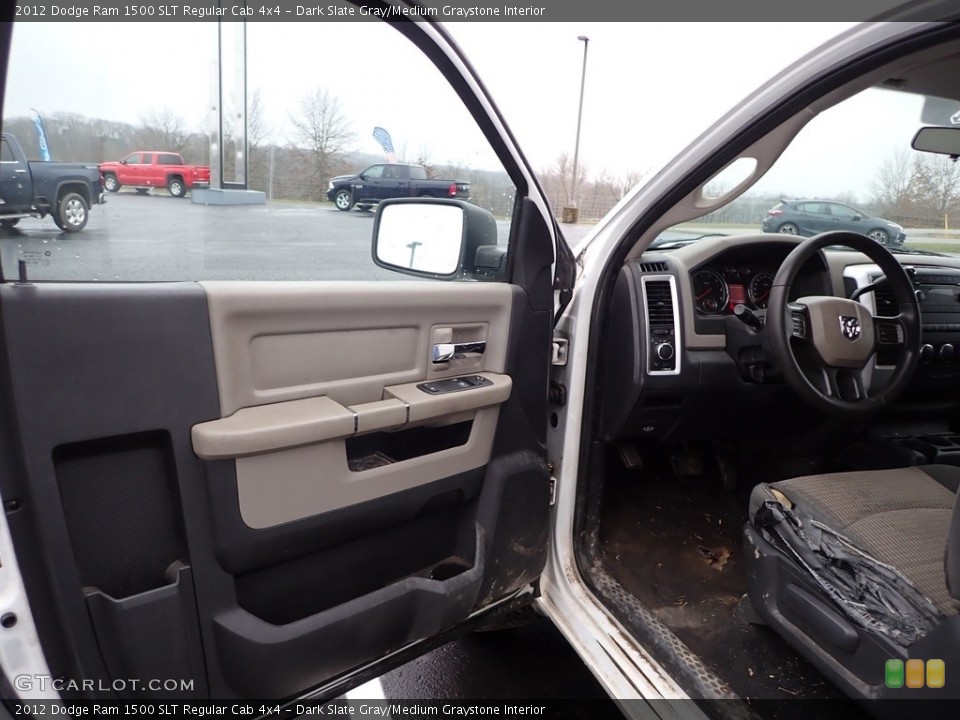Dark Slate Gray/Medium Graystone Interior Door Panel for the 2012 Dodge Ram 1500 SLT Regular Cab 4x4 #143486615