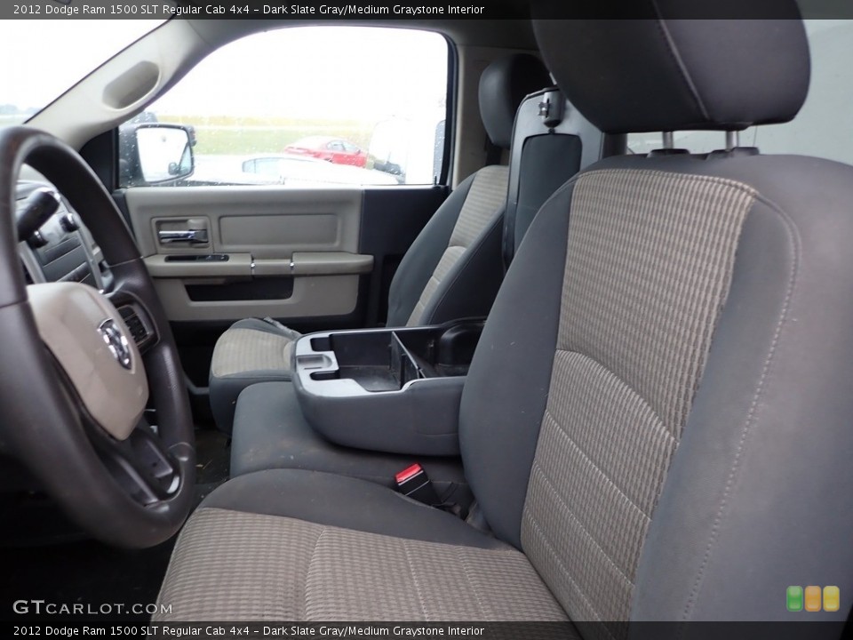 Dark Slate Gray/Medium Graystone Interior Front Seat for the 2012 Dodge Ram 1500 SLT Regular Cab 4x4 #143486636