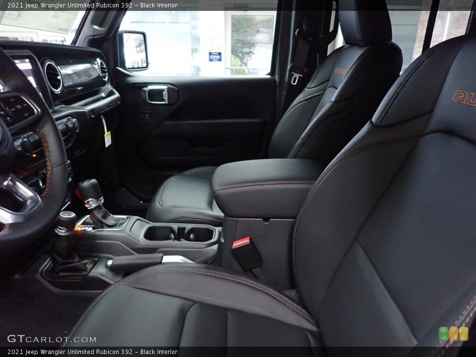 Black Interior Front Seat for the 2021 Jeep Wrangler Unlimited Rubicon 392 #143486675
