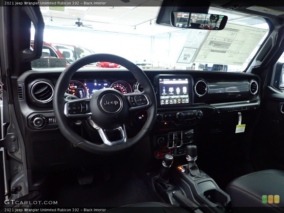 Black Interior Dashboard for the 2021 Jeep Wrangler Unlimited Rubicon 392 #143486723