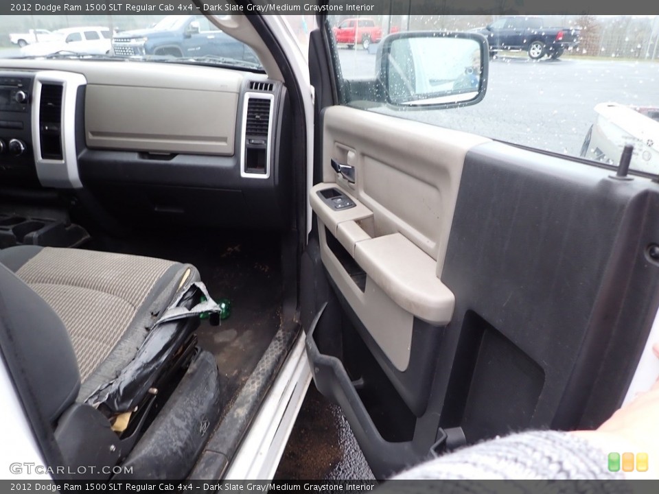 Dark Slate Gray/Medium Graystone Interior Door Panel for the 2012 Dodge Ram 1500 SLT Regular Cab 4x4 #143486735