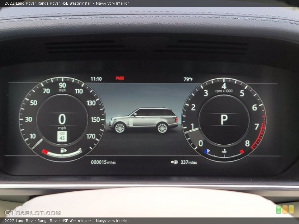 Navy/Ivory Interior Gauges for the 2022 Land Rover Range Rover HSE Westminster #143487302