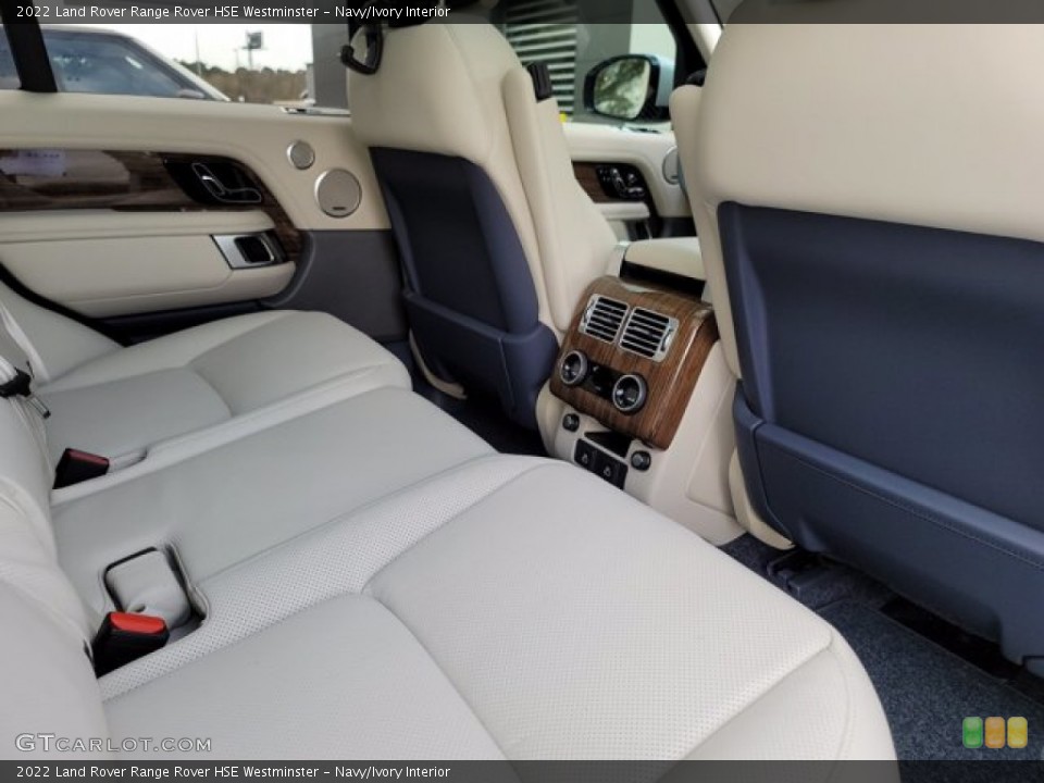Navy/Ivory Interior Rear Seat for the 2022 Land Rover Range Rover HSE Westminster #143487383