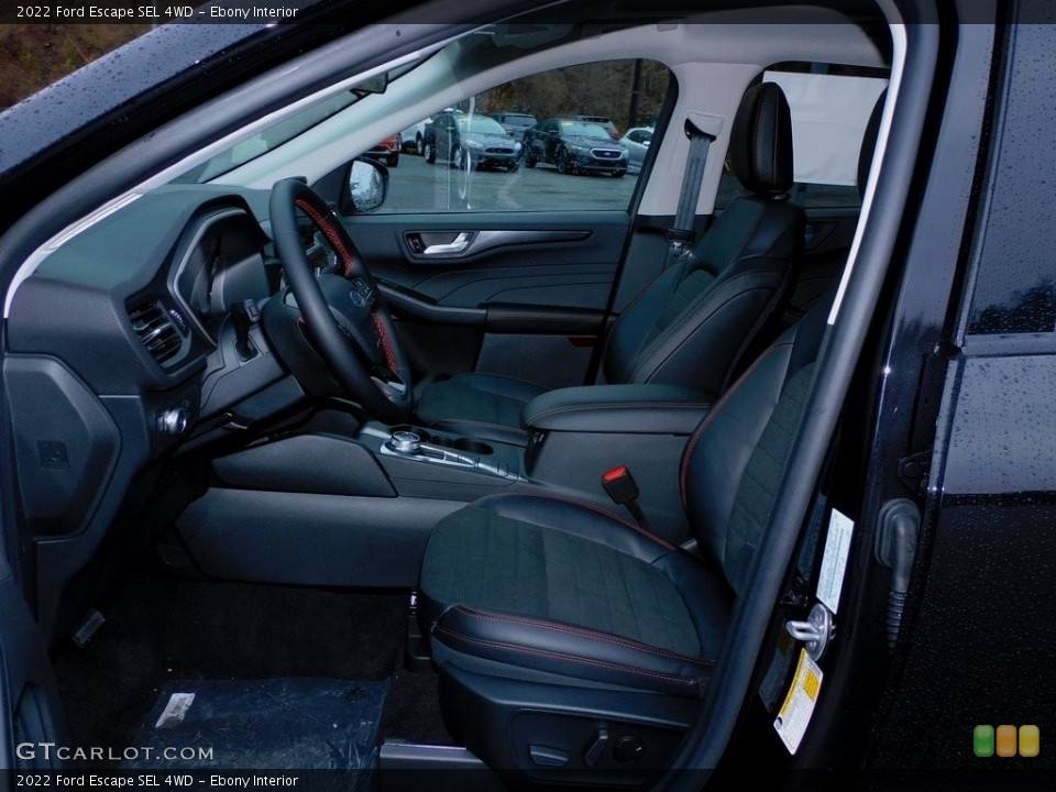 Ebony Interior Photo for the 2022 Ford Escape SEL 4WD #143487599