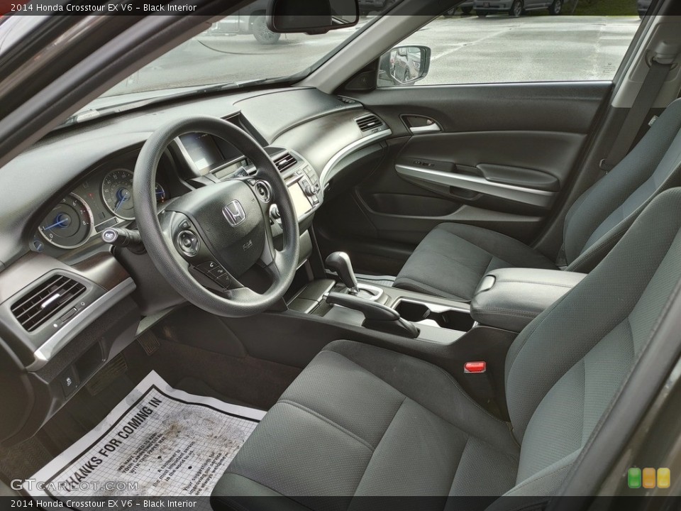 Black Interior Front Seat for the 2014 Honda Crosstour EX V6 #143488013