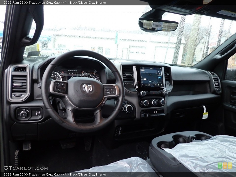 Black/Diesel Gray Interior Dashboard for the 2022 Ram 2500 Tradesman Crew Cab 4x4 #143488342