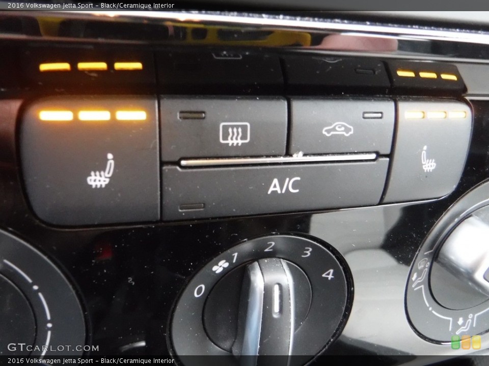 Black/Ceramique Interior Controls for the 2016 Volkswagen Jetta Sport #143489828
