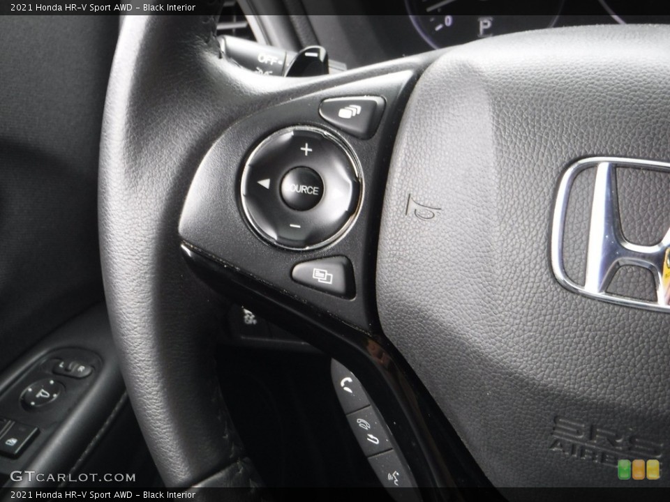 Black Interior Steering Wheel for the 2021 Honda HR-V Sport AWD #143490200