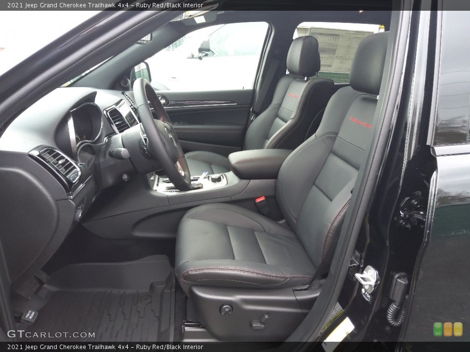 Ruby Red/Black Interior Front Seat for the 2021 Jeep Grand Cherokee Trailhawk 4x4 #143492406