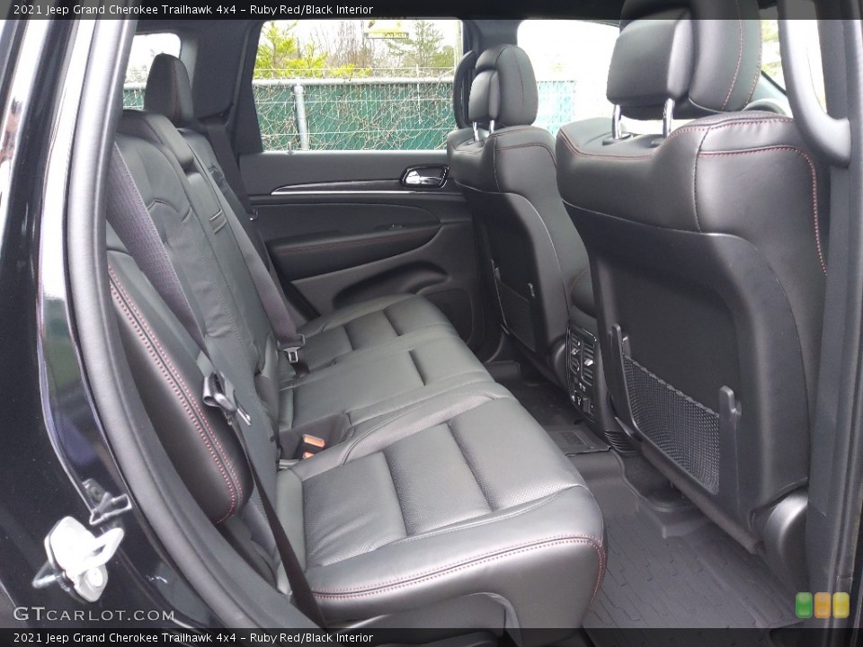 Ruby Red/Black Interior Rear Seat for the 2021 Jeep Grand Cherokee Trailhawk 4x4 #143492583