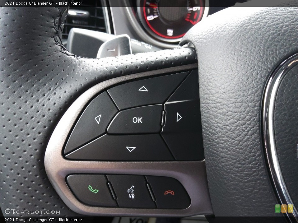 Black Interior Steering Wheel for the 2021 Dodge Challenger GT #143494641