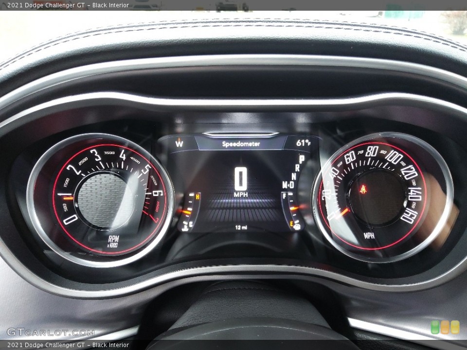 Black Interior Gauges for the 2021 Dodge Challenger GT #143494680