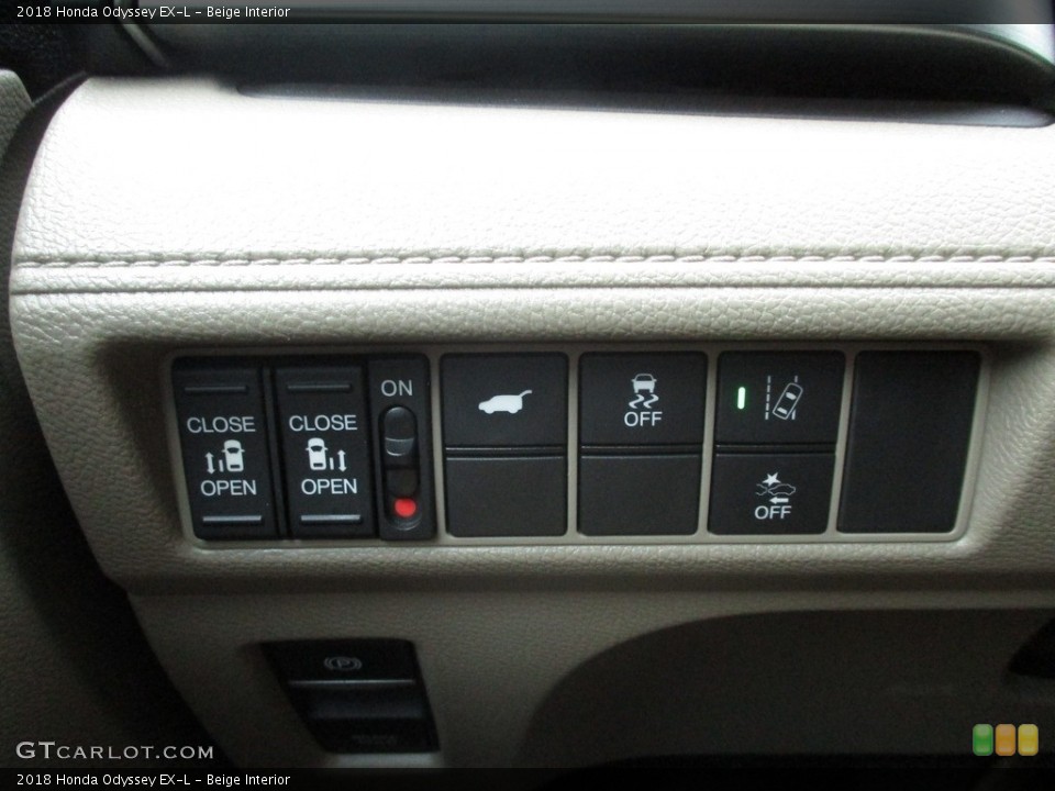 Beige Interior Controls for the 2018 Honda Odyssey EX-L #143495254