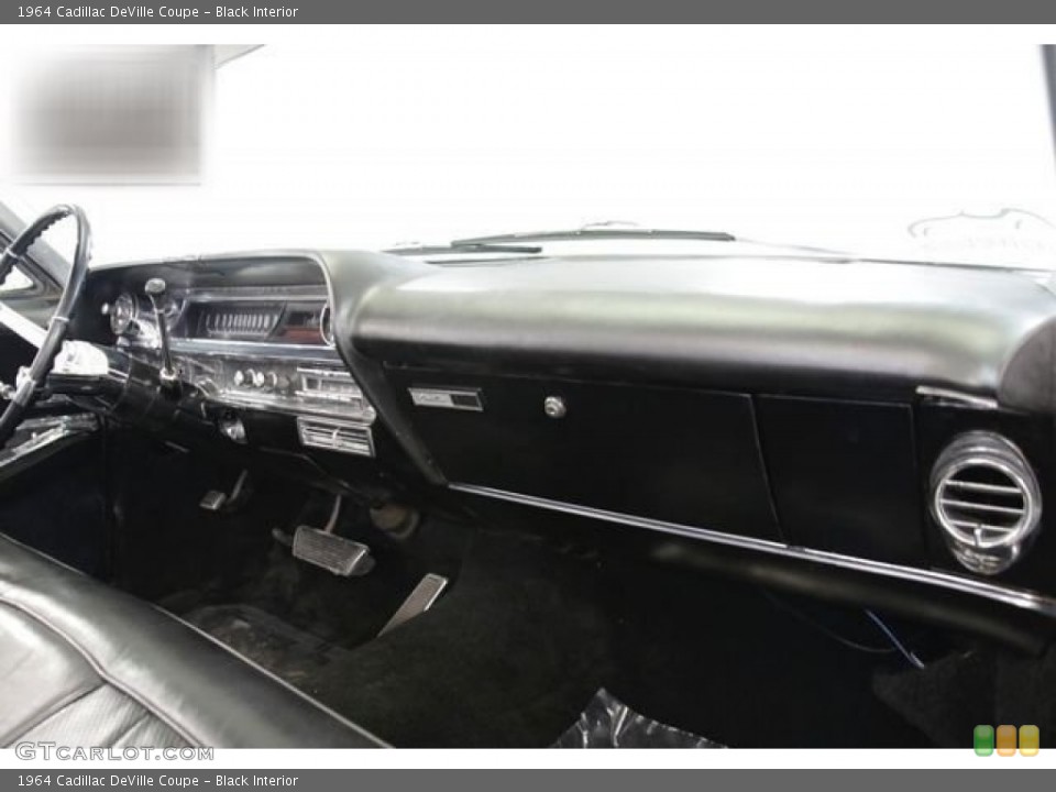 Black Interior Dashboard for the 1964 Cadillac DeVille Coupe #143495862