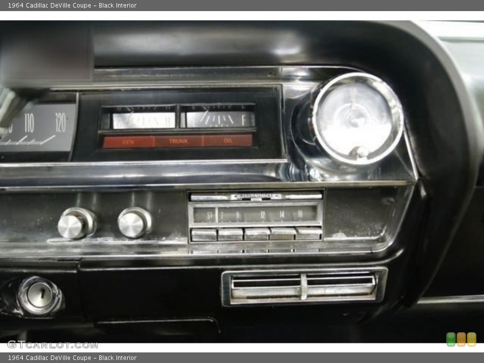 Black Interior Controls for the 1964 Cadillac DeVille Coupe #143495901