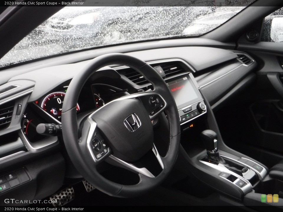 Black Interior Dashboard for the 2020 Honda Civic Sport Coupe #143497053