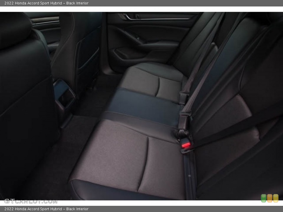 Black Interior Rear Seat for the 2022 Honda Accord Sport Hybrid #143498229