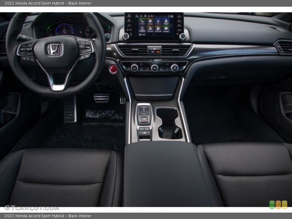 Black Interior Dashboard for the 2022 Honda Accord Sport Hybrid #143498235