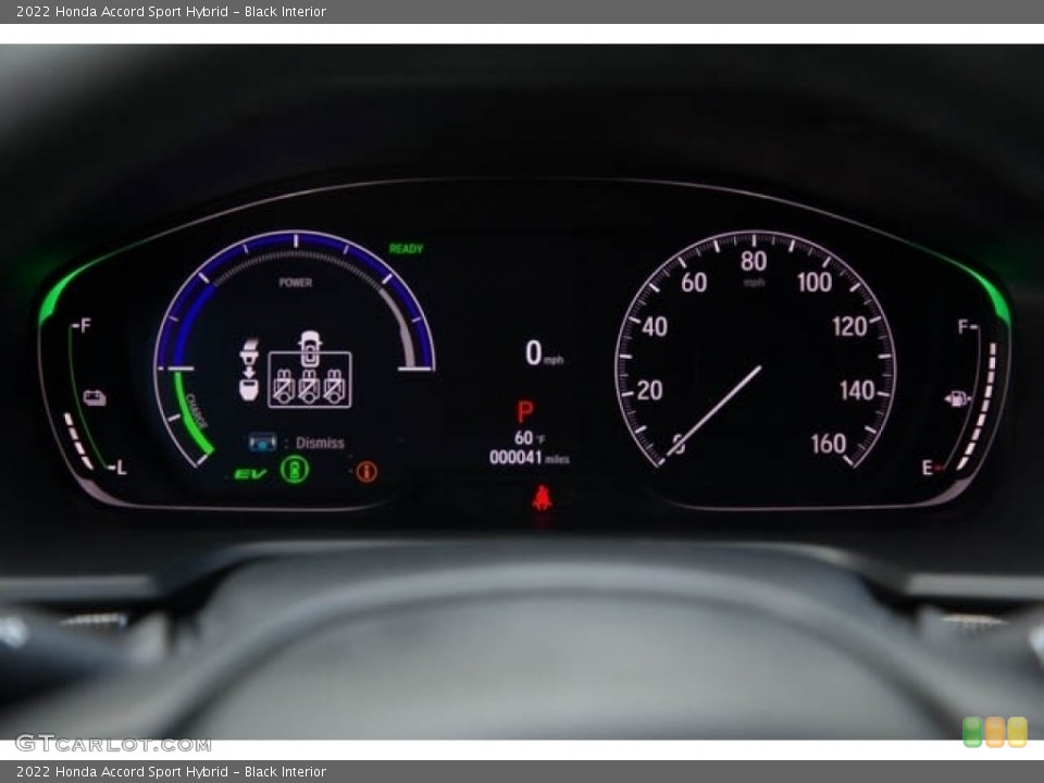 Black Interior Gauges for the 2022 Honda Accord Sport Hybrid #143498241