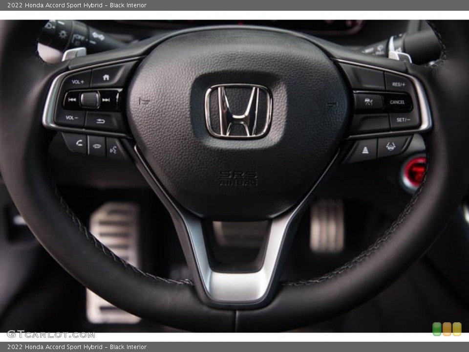 Black Interior Steering Wheel for the 2022 Honda Accord Sport Hybrid #143498247